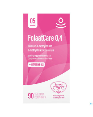 Eureka care folaatcare 0,4mg comp 90
