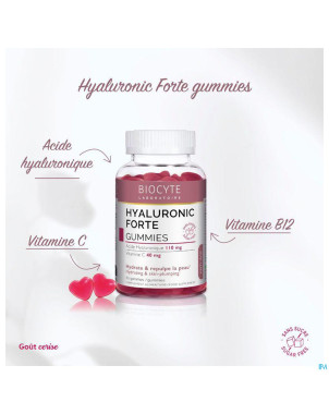 Biocyte hyaluronic forte gommes 60