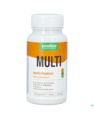 Purasana multivitamine fruit&veggie v-caps 60 nf