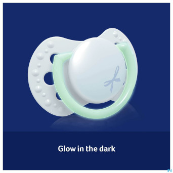 Difrax sucette dynamic newborn babyshower blue 2