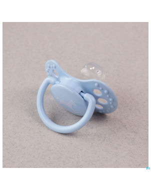 Difrax sucette dynamic newborn babyshower blue 2