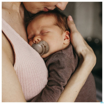 Difrax sucette dynamic harmony l.&d.grey  0-3m 2