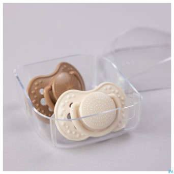 Difrax sucette dynamic harmony l.&d.grey  0-3m 2