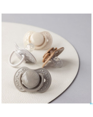 Difrax sucette dynamic harmony l.&d.grey  0-3m 2