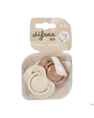 Difrax sucette dynamic harmony 3m+  2