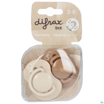 Difrax sucette dynamic harmony 3m+  2