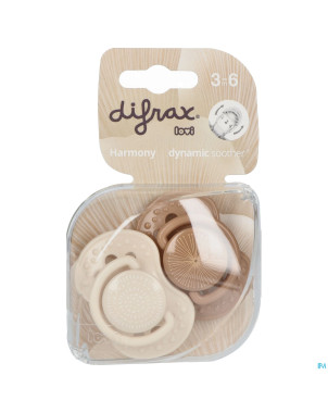 Difrax sucette dynamic harmony 3m+  2