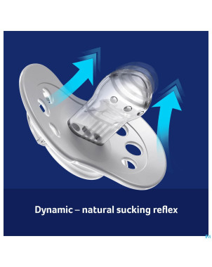 Difrax sucette dynamic harmony l.&d.grey 3m+  2