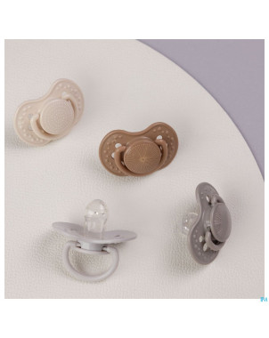 Difrax sucette dynamic harmony l.&d.grey 6-18m 2