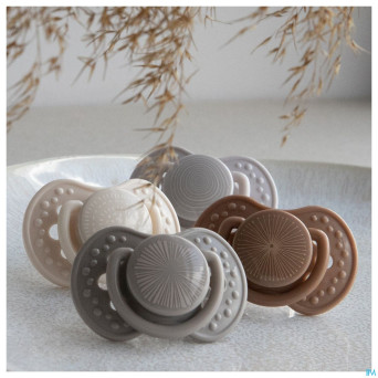 Difrax sucette dynamic harmony l.&d.grey 6-18m 2