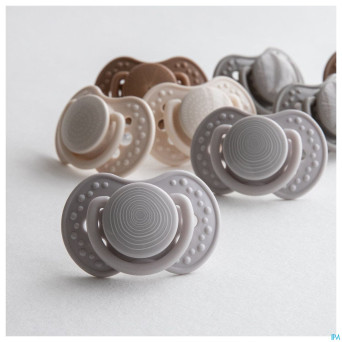 Difrax sucette dynamic harmony l.&d.grey 18m+ 2