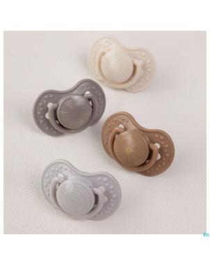 Difrax sucette dynamic harmony l.&d.grey 18m+ 2