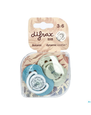 Difrax sucette dynamic botanic 3m+ 2