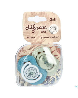 Difrax sucette dynamic botanic 3m+ 2