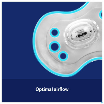 Difrax sucette dynamic botanic blue&green 3m+ 2