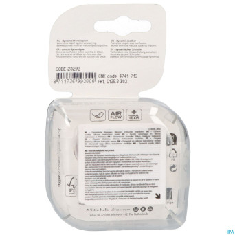 Difrax sucette dynamic botanic pink&purple 3m+ 2