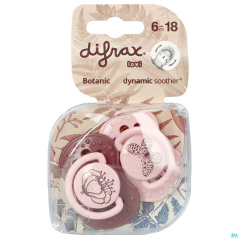 Difrax sucette dynamic botanic 6-18m 2