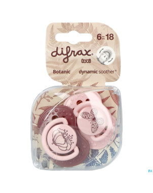 Difrax sucette dynamic botanic 6-18m 2