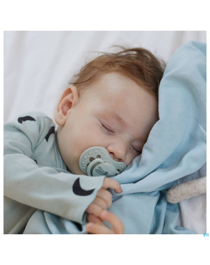 Difrax sucette dynamic botanic blue&green 6-18m 2