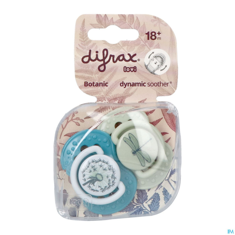 Difrax sucette dynamic botanic 18m+ 2