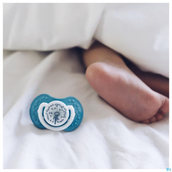 Difrax sucette dynamic botanic blue&green 18m+ 2