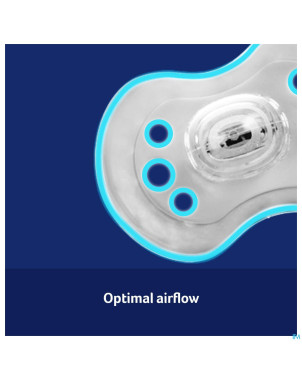 Difrax sucette dynamic botanic blue&green 18m+ 2