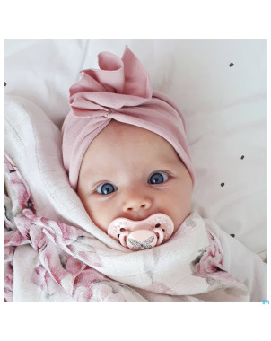 Difrax sucette dynamic botanic pink&purple 18m+ 2