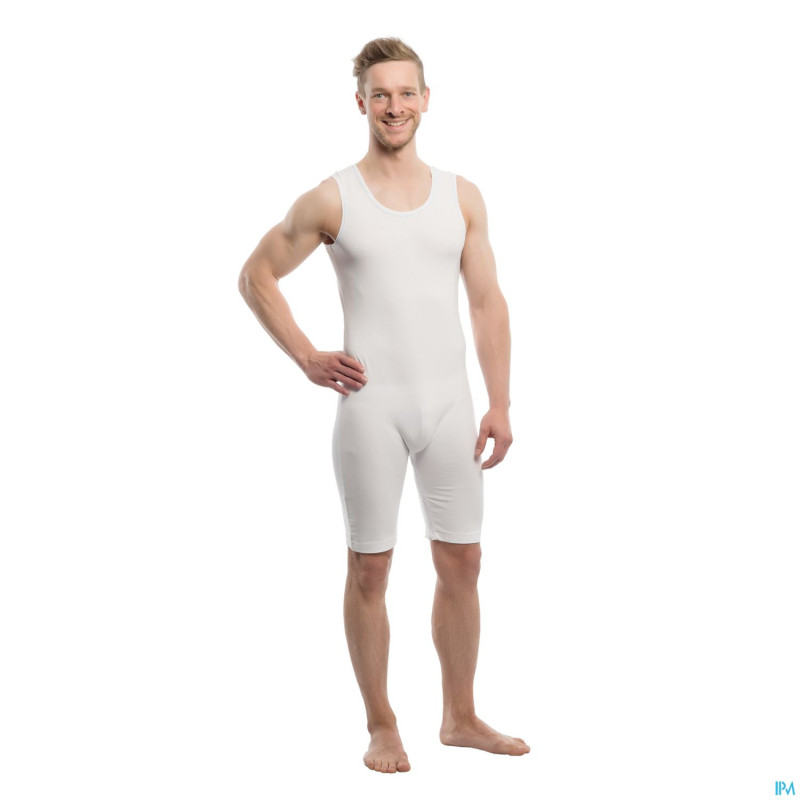 Suprima 4698 body sans manche+zip jambe blanc xxl