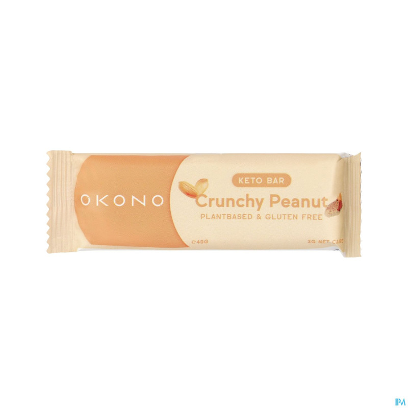 Okono keto bar crunchy peanut 40g