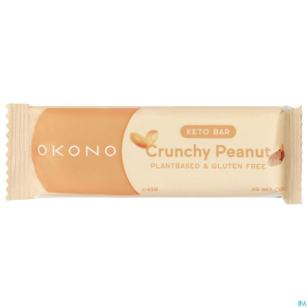 Okono keto bar crunchy peanut 40g