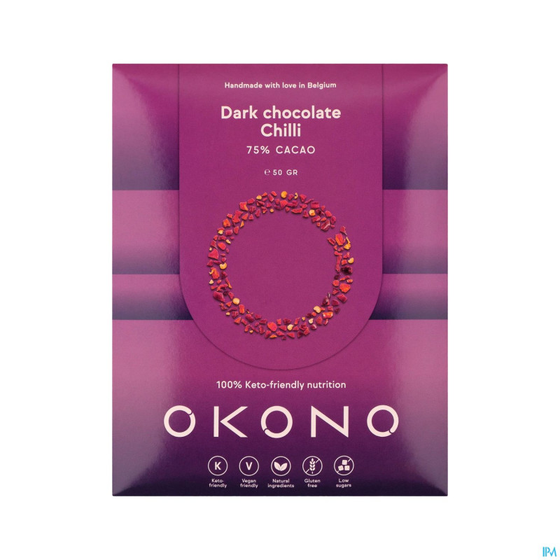 Okono chocolat noir piment 50g