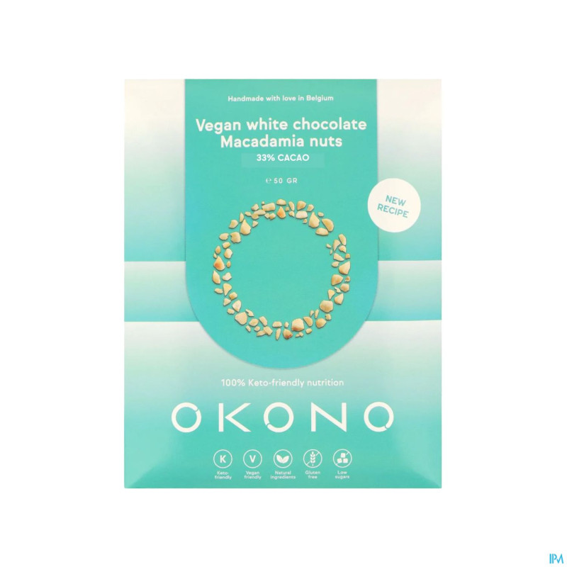 Okono chocolat blanc noix macadamia