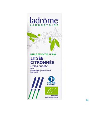 Ladrome huile essentielle litsee citronee 10ml