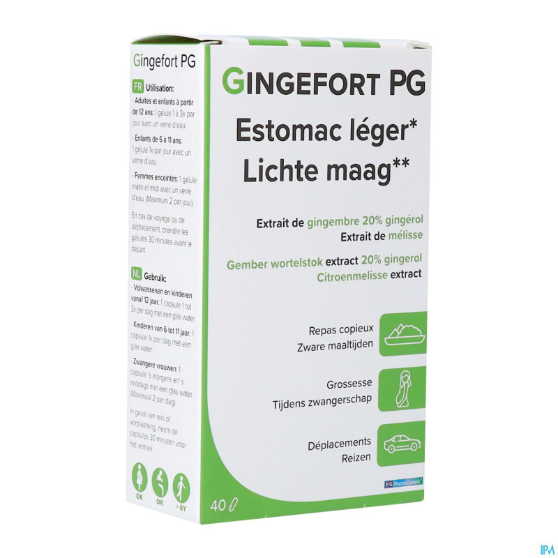 Gingefort pg pharmagenerix caps 40
