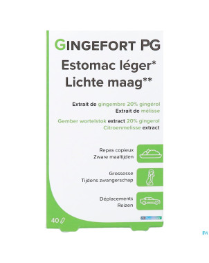 Gingefort pg pharmagenerix caps 40