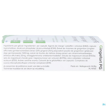 Gingefort pg pharmagenerix caps 40