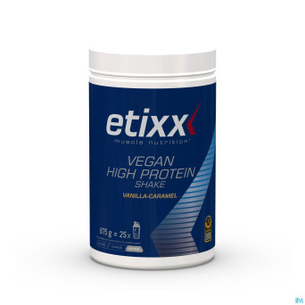 Etixx vegan high prot.shake vanil.caramel pdr 875g