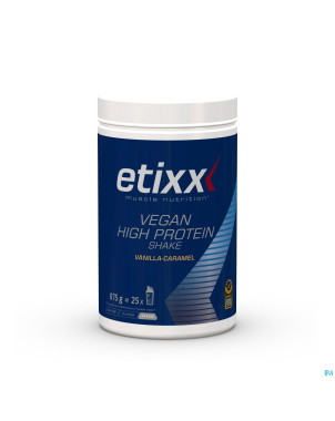 Etixx vegan high prot.shake vanil.caramel pdr 875g