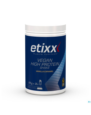Etixx vegan high prot.shake vanil.caramel pdr 875g