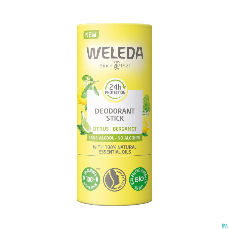 Weleda deo stick 24h citrus & bergamot 50g
