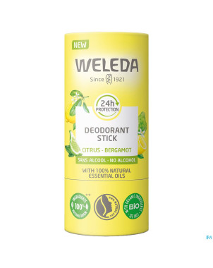Weleda deo stick 24h citrus & bergamot 50g