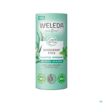 Weleda deo stick 24h eucalyptus & peppermint 50g