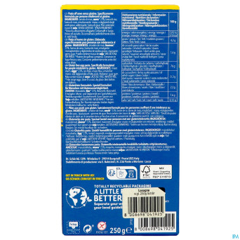 Schar lasagne 250g 3271 revogan nf