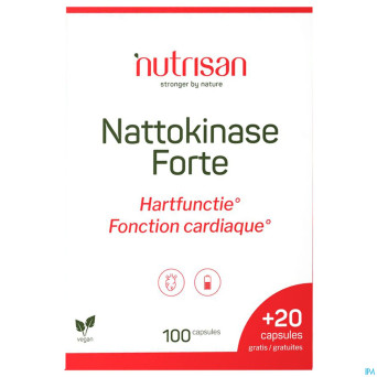 Nattokinase forte caps 100+caps20 gratuit nutrisan