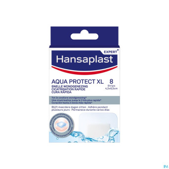 Hansaplast aqua protect xl cicatr. rapide strips 8