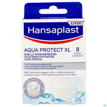 Hansaplast aqua protect xl cicatr. rapide strips 8