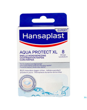 Hansaplast aqua protect xl cicatr. rapide strips 8