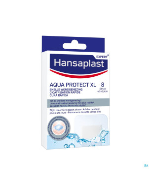 Hansaplast aqua protect xl cicatr. rapide strips 8