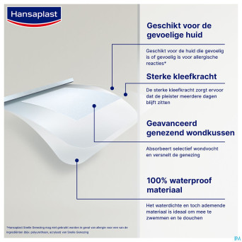 Hansaplast aqua protect xl cicatr. rapide strips 8
