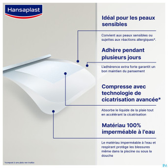 Hansaplast aqua protect xl cicatr. rapide strips 8